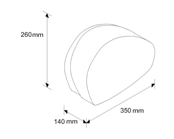 Pojemnik na papier toaletowy MERIDA MERCURY, max. śr. 20 cm, uchwyt na resztkę rolki, CZARNY Pojemnik na papier toaletowy MERIDA MERCURY, max. śr. 20 cm, uchwyt na resztkę rolki, CZARNY