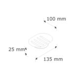 Mydelniczka chromowana stojąca
