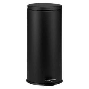KOSZ PEDAŁOWY KLASIK, POJEMNOŚĆ 30 L, METALOWY, CZARNY MATOWY