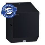 Pojemnik na ręczniki papierowe w rolach lub papier toaletowy w systemie listkowym MERIDA STELLA BLACK LINE MINI, czarny