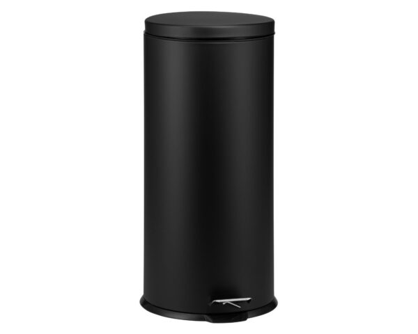 KOSZ PEDAŁOWY KLASIK, POJEMNOŚĆ 30 L, METALOWY, CZARNY MATOWY