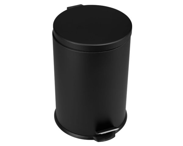 KOSZ PEDAŁOWY KLASIK, POJEMNOŚĆ 20 L, METALOWY, CZARNY MATOWY KOSZ PEDAŁOWY KLASIK, POJEMNOŚĆ 20 L, METALOWY, CZARNY MATOWY