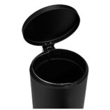 KOSZ PEDAŁOWY KLASIK, POJEMNOŚĆ 20 L, METALOWY, CZARNY MATOWY