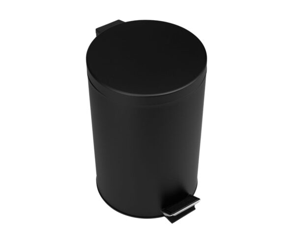 KOSZ PEDAŁOWY KLASIK, POJEMNOŚĆ 12 L, METALOWY, CZARNY MATOWY KOSZ PEDAŁOWY KLASIK, POJEMNOŚĆ 12 L, METALOWY, CZARNY MATOWY