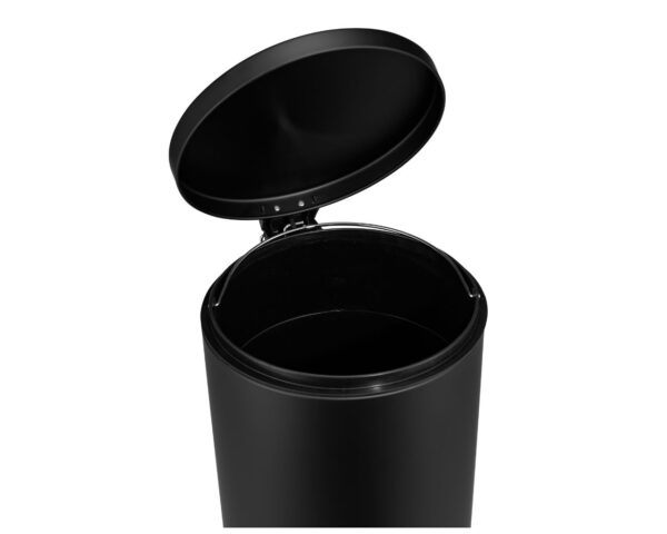 KOSZ PEDAŁOWY KLASIK, POJEMNOŚĆ 30 L, METALOWY, CZARNY MATOWY KOSZ PEDAŁOWY KLASIK, POJEMNOŚĆ 30 L, METALOWY, CZARNY MATOWY