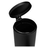 KOSZ PEDAŁOWY KLASIK, POJEMNOŚĆ 12 L, METALOWY, CZARNY MATOWY
