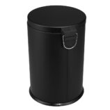 KOSZ PEDAŁOWY KLASIK, POJEMNOŚĆ 20 L, METALOWY, CZARNY MATOWY