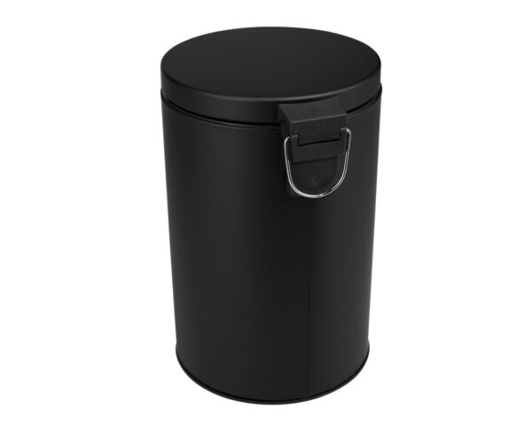 KOSZ PEDAŁOWY KLASIK, POJEMNOŚĆ 12 L, METALOWY, CZARNY MATOWY KOSZ PEDAŁOWY KLASIK, POJEMNOŚĆ 12 L, METALOWY, CZARNY MATOWY