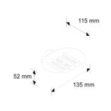 Mydelniczka chromowana