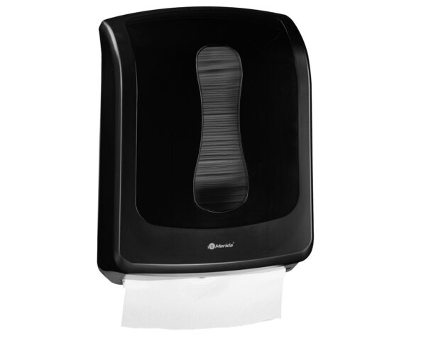 Pojemnik na ręczniki składane MERIDA ONE SLIM, tworzywo ABS, czarny Pojemnik na ręczniki składane MERIDA ONE SLIM, tworzywo ABS, czarny