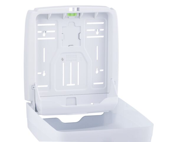 Pojemnik na ręczniki składane MERIDA HARMONY SLIM, tworzywo, biały transparentny Pojemnik na ręczniki składane MERIDA HARMONY SLIM, tworzywo, biały transparentny