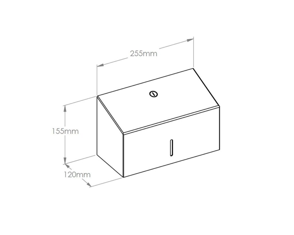 Pojemnik na ręczniki składane MERIDA STELLA WHITE LINE MINI, biały