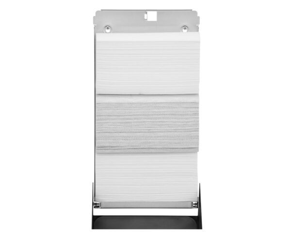 Pojemnik na ręczniki składane z lustrem ze stali SuperMirror „2w1" MERIDA STELLA SLIM BLACK LINE MEGA COMBO, czarny Pojemnik na ręczniki składane z lustrem ze stali SuperMirror „2w1" MERIDA STELLA SLIM BLACK LINE MEGA COMBO, czarny