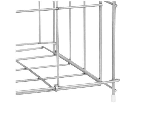 Kosz siatkowy stojący o poj. 47 l, wykonany z prętów ze stali nierdzewnej Kosz siatkowy stojący o poj. 47 l, wykonany z prętów ze stali nierdzewnej