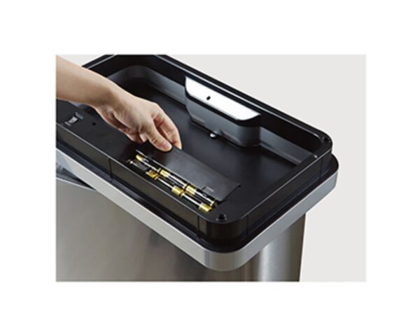 Kosz automatyczny SENSOR, bezdotykowy, prostokątny, szeroki, stal matowa 45 l Kosz automatyczny SENSOR, bezdotykowy, prostokątny, szeroki, stal matowa 45 l