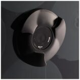 Pojemnik na cztery rolki papieru toaletowego bez gilzy MERIDA ONE, tworzywo ABS, czarny