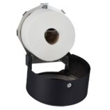 Pojemnik na papier toaletowy MERIDA STELLA BLACK LINE MINI, średnica papieru do 19 cm, czarny