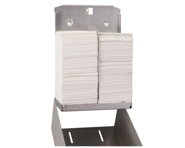 Pojemnik na papier toaletowy w listkach MERIDA STELLA STONE GREY, pojemność do 900 szt., kamienny szary Pojemnik na papier toaletowy w listkach MERIDA STELLA STONE GREY, pojemność do 900 szt., kamienny szary