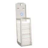 Pojemnik na papier toaletowy w listkach MERIDA STELLA, pojemność do 675 szt., stal matowa