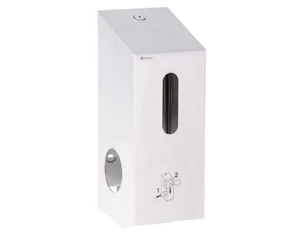 Pojemnik na dwie małe rolki papieru toaletowego MERIDA STELLA, STAL MATOWA Pojemnik na dwie małe rolki papieru toaletowego MERIDA STELLA, STAL MATOWA