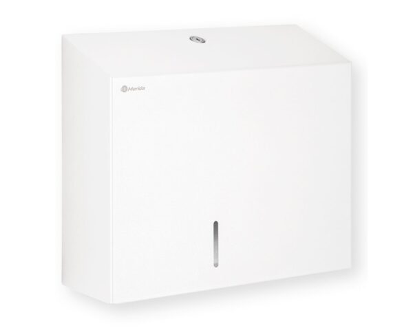 Pojemnik na papier toaletowy MERIDA STELLA WHITE LINE MAXI, średnica papieru do 23 cm, biały Pojemnik na papier toaletowy MERIDA STELLA WHITE LINE MAXI, średnica papieru do 23 cm, biały