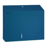 Pojemnik na papier toaletowy MERIDA STELLA BLUE LINE MAXI, średnica papieru do 23 cm, niebieski