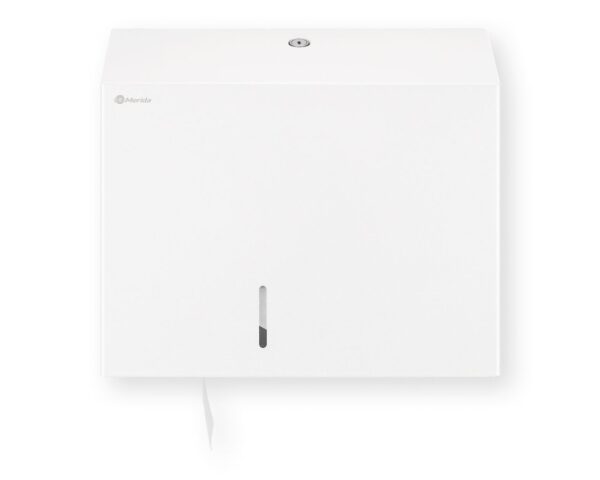 Pojemnik na papier toaletowy MERIDA STELLA WHITE LINE MAXI, średnica papieru do 23 cm, biały Pojemnik na papier toaletowy MERIDA STELLA WHITE LINE MAXI, średnica papieru do 23 cm, biały