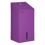 Pojemnik na papier toaletowy w listkach MERIDA STELLA VIOLET LINE, pojemność do 450 szt., fioletowy
