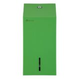 Pojemnik na papier toaletowy w listkach MERIDA STELLA GREEN LINE, pojemność do 450 szt., zielony