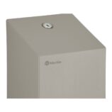 Pojemnik na papier toaletowy w listkach MERIDA STELLA STONE GREY LINE, pojemność do 450 szt., szary kamienny