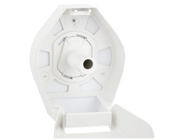 Pojemnik na papier toaletowy MERIDA TOP MINI, tworzywo ABS, biały, okienko szare Pojemnik na papier toaletowy MERIDA TOP MINI, tworzywo ABS, biały, okienko szare