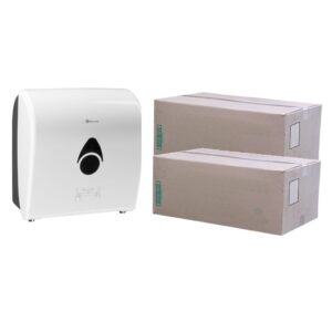 Podajnik ręczników MERIDA COMO za 75 zł netto przy zakupie 2 kartonów ręczników AUTOMATIC RAB301