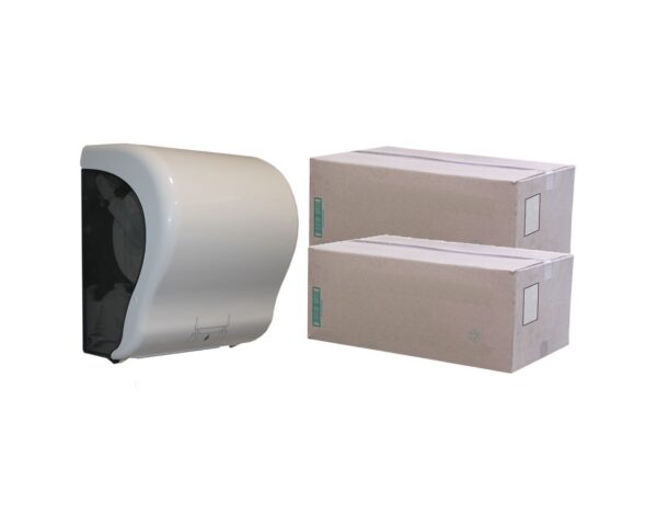 Podajnik ręczników MERIDA LUX CUT za 125 zł netto z 2 kartonami ręczników TOP AUTOMATIC RAB302 Podajnik ręczników MERIDA LUX CUT za 125 zł netto z 2 kartonami ręczników TOP AUTOMATIC RAB302