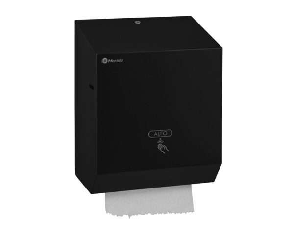 Automatyczny bezdotykowy podajnik ręczników papierowych w rolach MERIDA STELLA BLACK LINE AUTOMATIC MAXI, czarny Automatyczny bezdotykowy podajnik ręczników papierowych w rolach MERIDA STELLA BLACK LINE AUTOMATIC MAXI, czarny