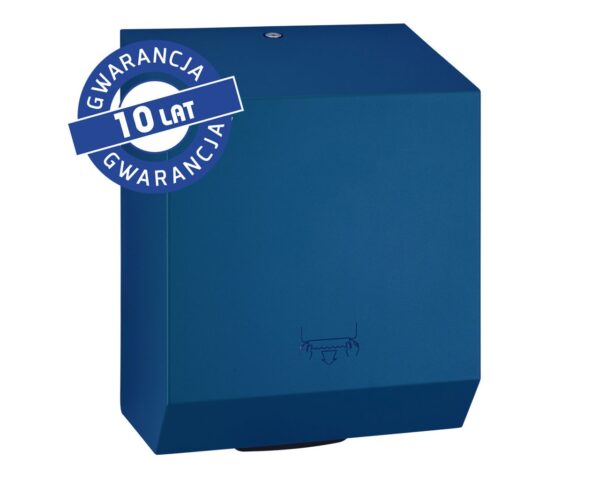 Mechaniczny podajnik ręczników papierowych w rolach MERIDA STELLA BLUE LINE, niebieski Mechaniczny podajnik ręczników papierowych w rolach MERIDA STELLA BLUE LINE, niebieski