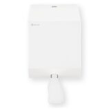 Pojemnik na ręczniki papierowe w rolach lub papier toaletowy w systemie listkowym MERIDA STELLA WHITE LINE MINI, biały