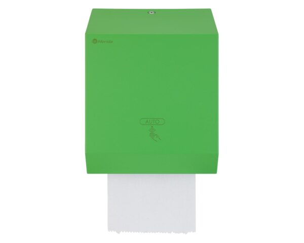Automatyczny bezdotykowy podajnik ręczników papierowych w rolach MERIDA STELLA GREEN LINE AUTOMATIC MAXI, zielony Automatyczny bezdotykowy podajnik ręczników papierowych w rolach MERIDA STELLA GREEN LINE AUTOMATIC MAXI, zielony
