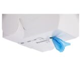 Pojemnik na ręczniki papierowe w rolach MERIDA TOP MAXI, tworzywo ABS, biały, okienko niebieskie