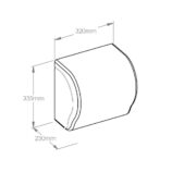 Mechaniczny podajnik ręczników MERIDA UNIQUE LUX CUT LUXURY SPARK LINE