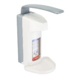 Dozownik z przyciskiem łokciowym na wkłady 500 ml, z tacką ociekową, tworzywo ABS