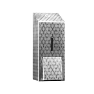 Dozownik mydła w pianie na jednorazowe wkłady z pompką spieniającą MERIDA INOX DESIGN MAXI - HONEYCOMB