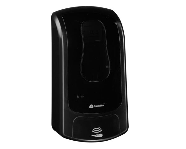 Bezdotykowy automatyczny dozownik mydła w pianie MERIDA ONE na jednorazowe wkłady 1000 g, tworzywo ABS, czarny