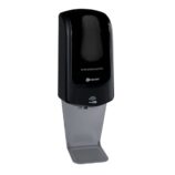 Bezdotykowy automatyczny dozownik płynu dezynfekcyjnego w sprayu MERIDA ONE na jednorazowe wkłady 1000 ml, tworzywo ABS, czarny