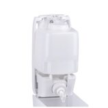 Dozownik mydła w płynie MERIDA HARMONY MINI, pojemność zbiornika 500 ml, tworzywo, biały transparentny