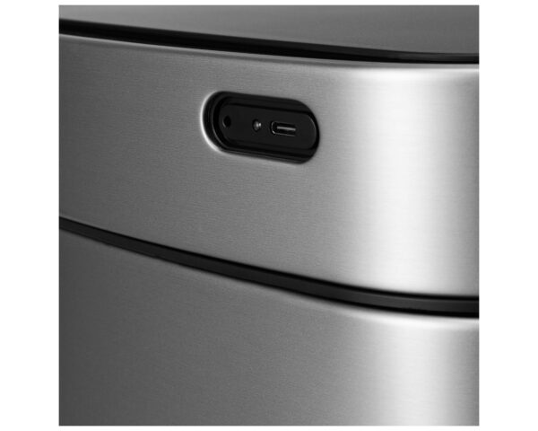 Kosz automatyczny SENSOR - EKO SMART X, bezdotykowy, kwadratowy, szeroki, ładowany przez USB bateria LI-ION, stal matowa z powłoką AFP, 30l Kosz automatyczny SENSOR - EKO SMART X, bezdotykowy, kwadratowy, szeroki, ładowany przez USB bateria LI-ION, stal matowa z powłoką AFP, 30l