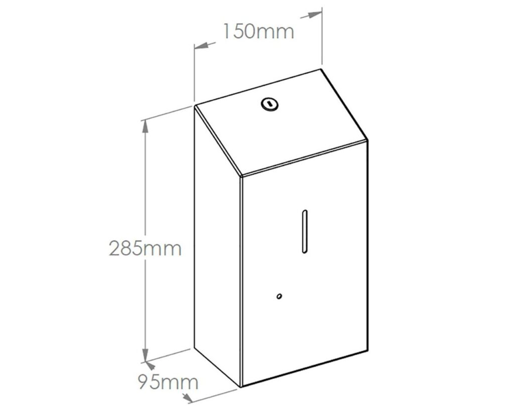 Bezdotykowy automatyczny dozownik mydła w pianie MERIDA STELLA AUTOMATIC BLACK LINE na jednorazowe wkłady 1000 g, czarny