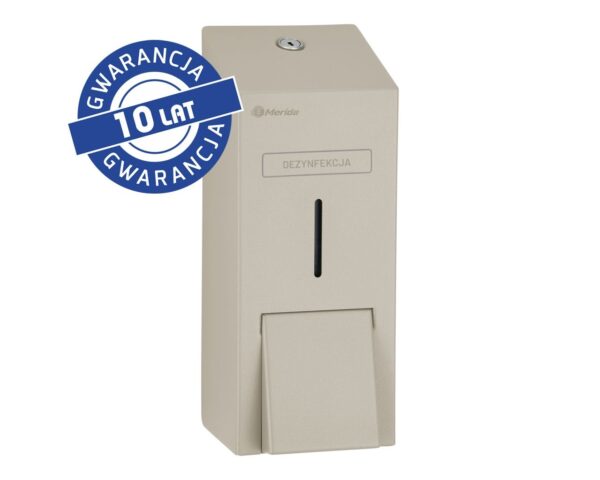 Dozownik płynu dezynfekcyjnego w sprayu MERIDA STELLA SILK GREY LINE, pojemność wkładów 1000 ml , szary jedwabisty