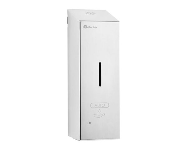 Bezdotykowy automatyczny dozownik mydła w pianie MERIDA STELLA AUTOMATIC SLIM na jednorazowe wkłady 800 ml, stal polerowana Bezdotykowy automatyczny dozownik mydła w pianie MERIDA STELLA AUTOMATIC SLIM na jednorazowe wkłady 800 ml, stal polerowana