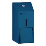 Dozownik mydła w płynie MERIDA STELLA BLUE LINE MINI, pojemność zbiornika 400 ml, niebieski