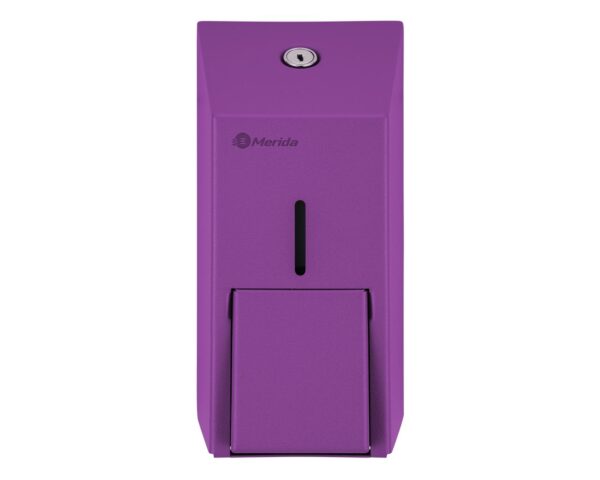 Dozownik mydła w płynie MERIDA STELLA VIOLET LINE MINI, pojemność zbiornika 400 ml, fioletowy Dozownik mydła w płynie MERIDA STELLA VIOLET LINE MINI, pojemność zbiornika 400 ml, fioletowy